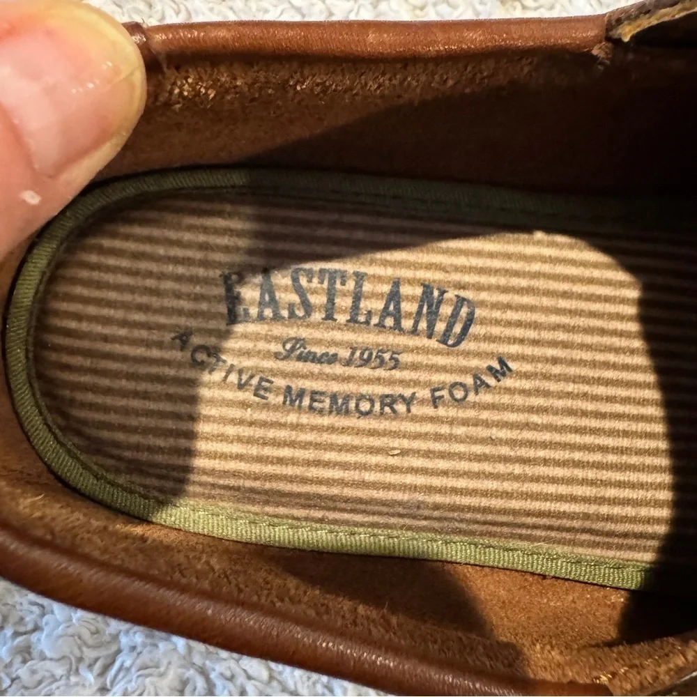 Eastland Brown and Yellow Boat Shoes Moccasin-Style - Like New